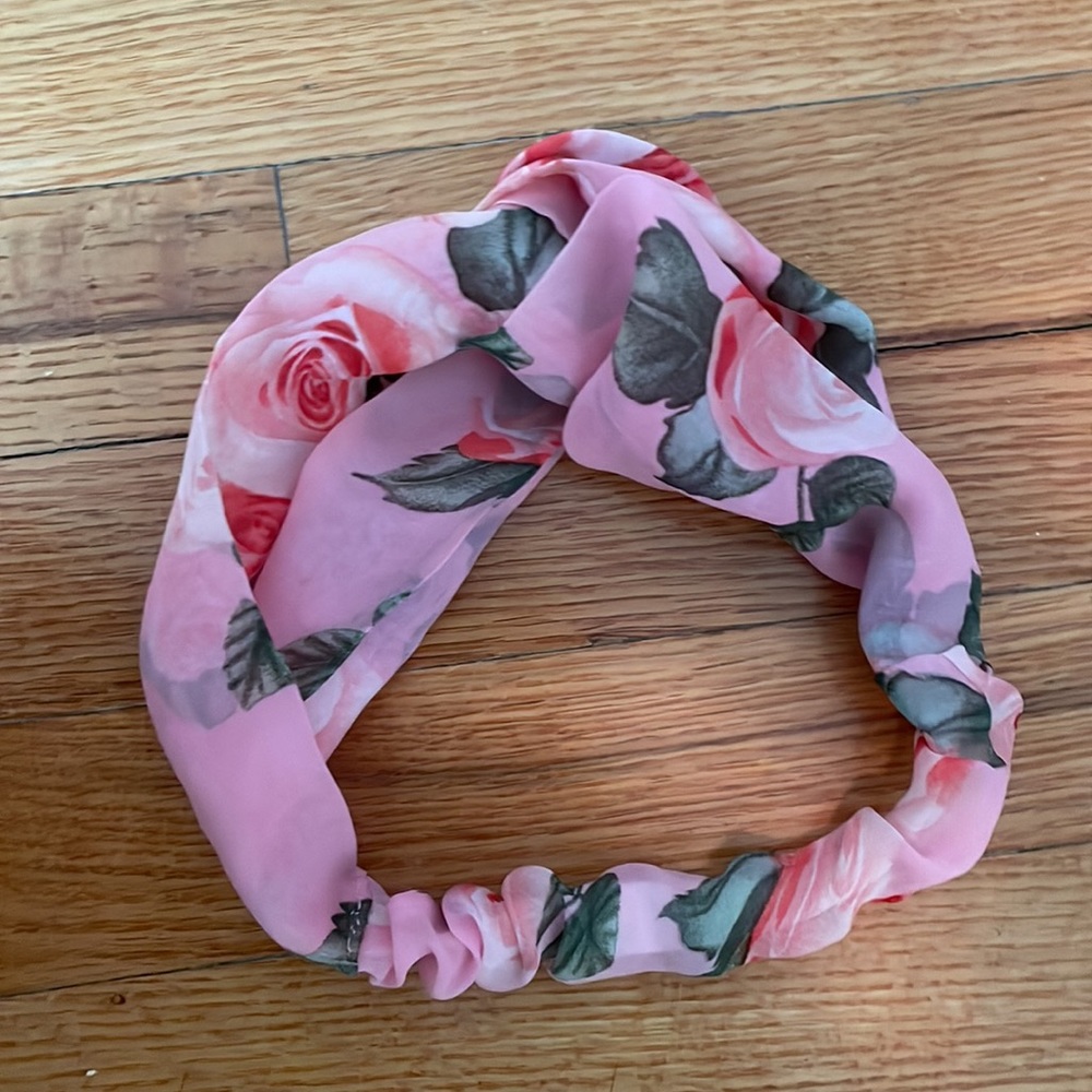 Rose print headband